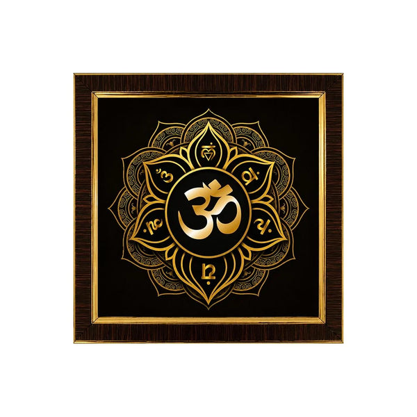 Om Wall Frame | Vastu Wall Decor for Home Entrance | Pooja Room Wall Hanging