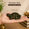 Natural Pyrite Tortoise (Kachhua) | Certified Pyrite Crystal Tortoise for Wealth, Prosperity, Good Luck & Positive Energy | Feng Shui & Vastu Turtle for Home, Office & Business Decor