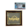 Natural Pyrite Seven Running Horse Frame with Surya Dev | Original Pyrite Vastu Frame for Wealth, Success, Career Growth & Business | Certified Pyrite Stone Wall Decor | Home Office Table & Wall Mount | 7.5 x 7.5 Inch