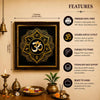 Om Wall Frame | Vastu Wall Decor for Home Entrance | Pooja Room Wall Hanging