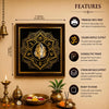 Lord Ganesha Wall Frame | 3D Golden Acrylic Ganpati Wall Decor | Vastu Wall Hanging for Home Entrance | Pooja Room Decoration