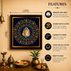 Lord Ganesha Wall Frame | 3D Golden Acrylic Ganpati Wall Decor | Vastu Wall Hanging for Home Entrance | Pooja Room Decoration