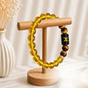 Pisces Zodiac Bracelet for Men & Women | Natural Citrine & Tiger Eye Crystal Beads | Good Luck, Prosperity, Confidence & Positive Energy | Stretchable Crystal Bracelet