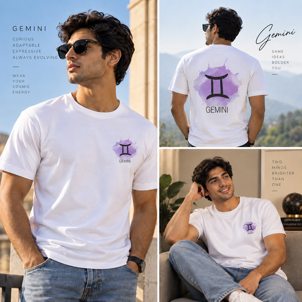Gemini Zodiac T-Shirt for Men & Women | Communication Power | Unisex Astrology Graphic Tee