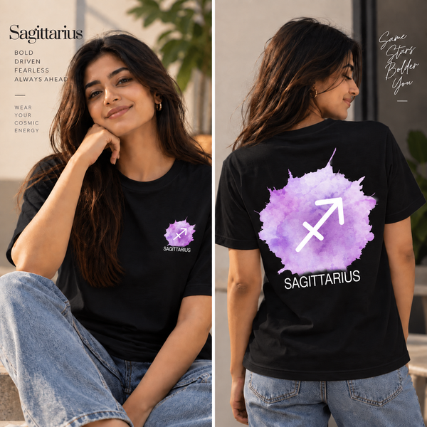 Sagittarius Zodiac T-Shirt for Men & Women | Born to Roam | Unisex Astrology Graphic Tee