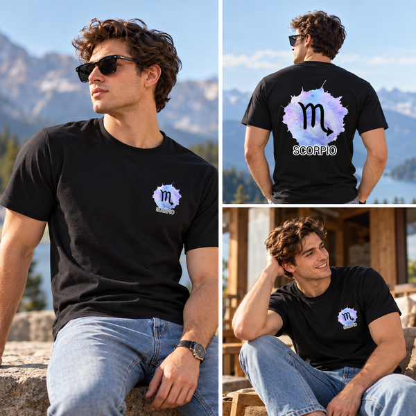 Scorpio Zodiac T-Shirt for Men & Women | I Don't Chase. I Attract. | Unisex Astrology Graphic Tee