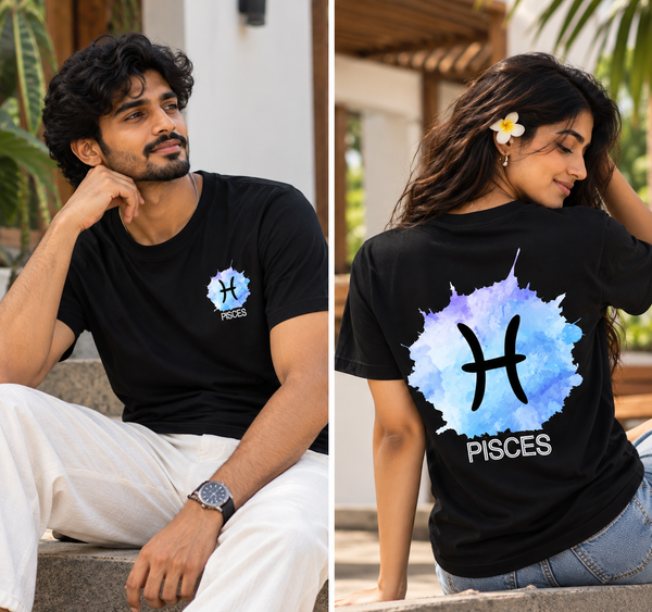 Pisces Zodiac T-Shirt for Men & Women | Dream Deep. Feel Deeper. | Unisex Astrology Graphic Tee