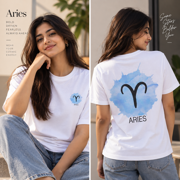 Aries Zodiac T-Shirt for Men & Women | Born to Lead | Unisex Astrology Graphic Tee
