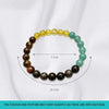 Money Magnet Crystal Bracelet for Men & Women | Tiger Eye, Citrine, Green Aventurine & Pyrite Natural Stone Beads | Wealth, Prosperity, Good Luck & Positive Energy | Stretchable Crystal Jewelry