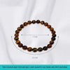Tiger Eye Stone Bracelet for Men & Women | Natural Tiger Eye Crystal Beads | Good Luck, Confidence & Positive Energy | Stretchable Crystal Bracelet