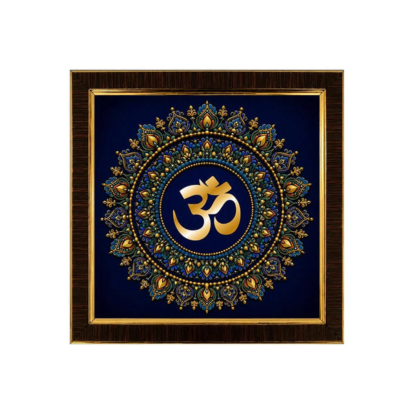 Om Wall Frame | Vastu Wall Decor for Home Entrance | Pooja Room Wall Hanging