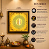 Lord Ganesha Wall Frame | 3D Golden Acrylic Ganpati Wall Decor | Vastu Wall Hanging for Home Entrance | Pooja Room Decoration
