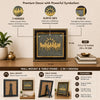 Natural Pyrite Seven Running Horse Frame with Surya Dev | Original Pyrite Vastu Frame for Wealth, Success, Career Growth & Business | Certified Pyrite Stone Wall Decor | Home Office Table & Wall Mount | 7.5 x 7.5 Inch