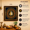 Lord Ganesha Wall Frame | 3D Golden Acrylic Ganpati Wall Decor | Vastu Wall Hanging for Home Entrance | Pooja Room Decoration