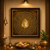 Lord Ganesha Wall Frame | 3D Golden Acrylic Ganpati Wall Decor | Vastu Wall Hanging for Home Entrance | Pooja Room Decoration