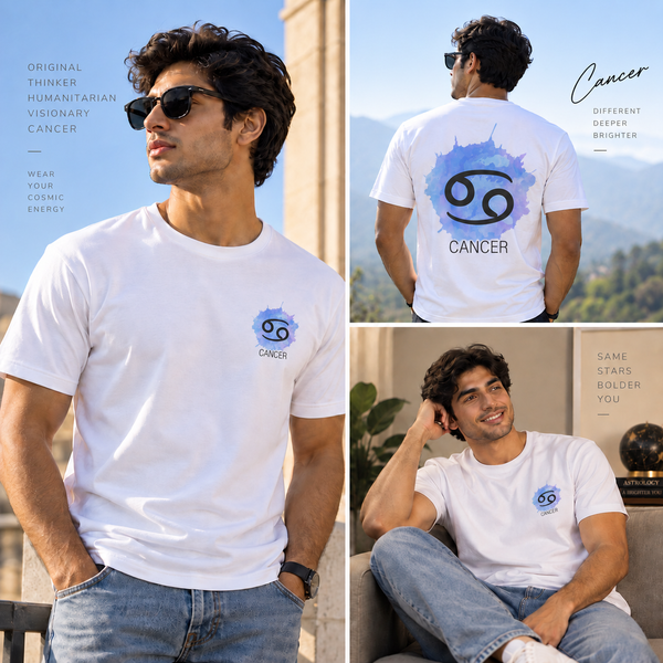 Cancer Zodiac T-Shirt for Men & Women | Soft Heart. Strong Soul. | Unisex Astrology Graphic Tee