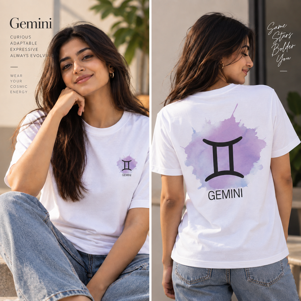Gemini Zodiac T-Shirt for Men & Women | Communication Power | Unisex Astrology Graphic Tee