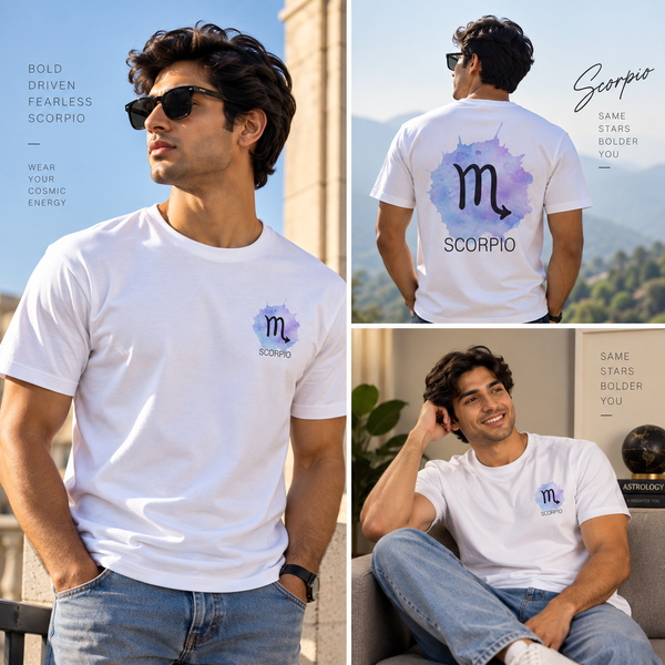 Scorpio Zodiac T-Shirt for Men & Women | I Don't Chase. I Attract. | Unisex Astrology Graphic Tee