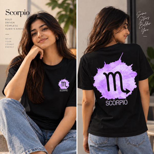 Scorpio Zodiac T-Shirt for Men & Women | I Don't Chase. I Attract. | Unisex Astrology Graphic Tee