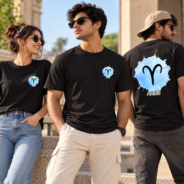 Aries Zodiac T-Shirt for Men & Women | Born to Lead | Unisex Astrology Graphic Tee