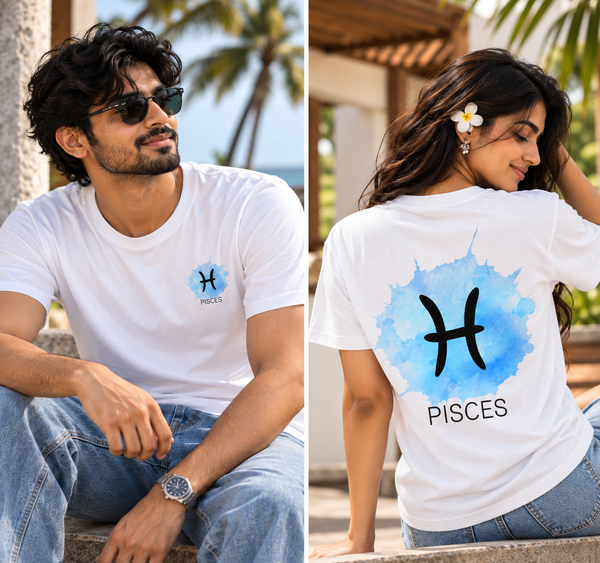 Pisces Zodiac T-Shirt for Men & Women | Dream Deep. Feel Deeper. | Unisex Astrology Graphic Tee