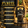 Pyrite Laughing Buddha Statue for Wealth, Prosperity, Good Luck & Positive Energy | Feng Shui & Vastu Décor for Home, Office & Business